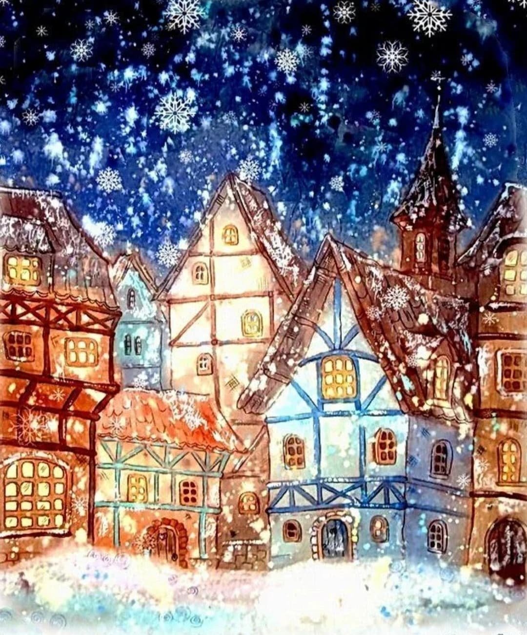 Анастасия Столбова иллюстрации Рождество