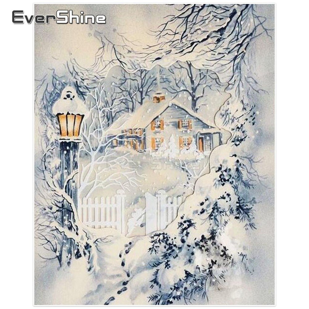 Зимние пейзажи для декупажа