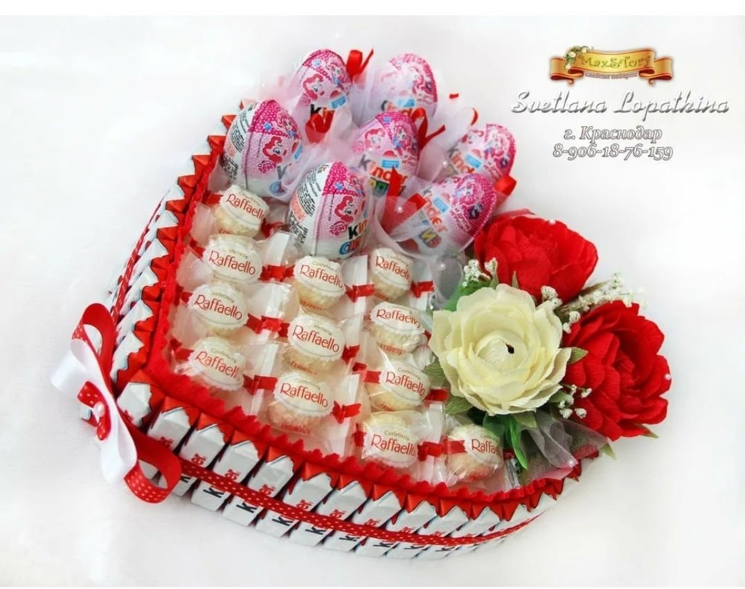 Букет из конфет Рафаэлло и Ферреро