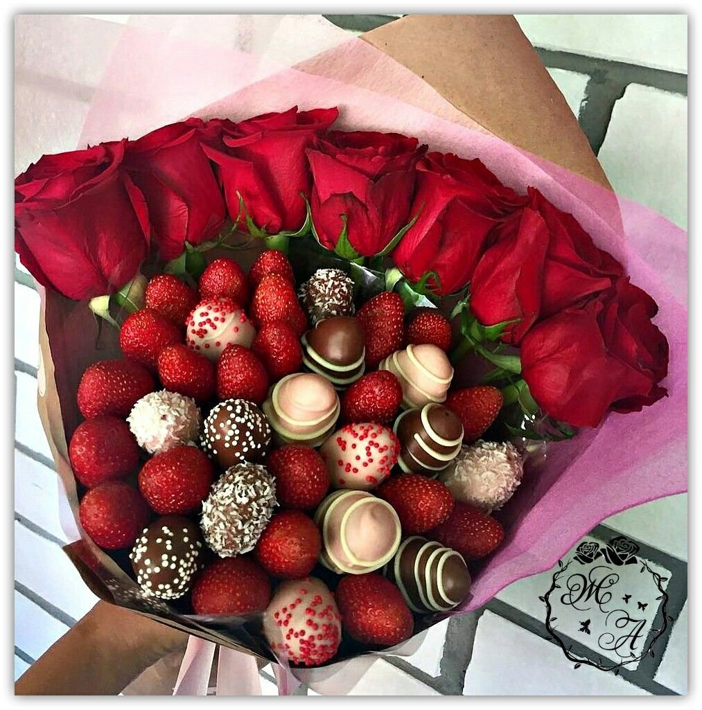 Букет из зефира