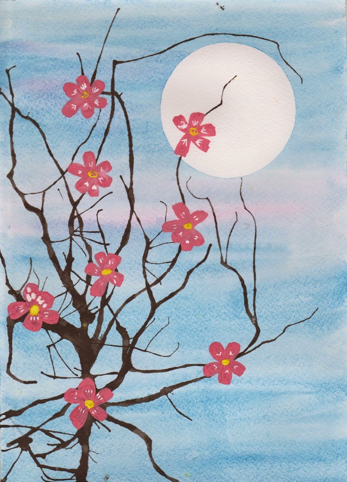 Кляксография Сакура