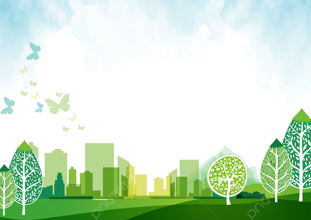 Макет "зеленый город" рисунок