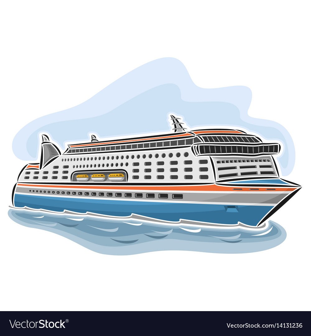 Круизный лайнер мультяшный