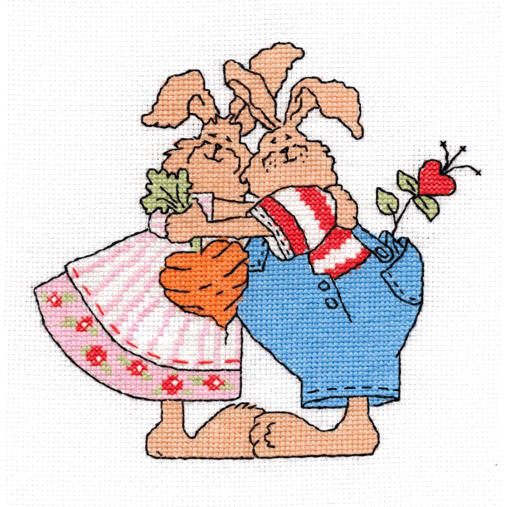 Вышивка любовь морковь