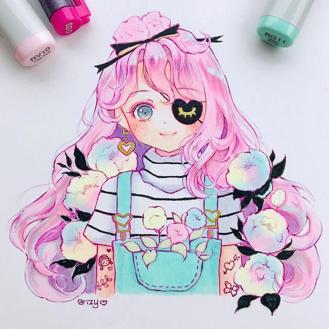 Рика кавай Пинтерест арт