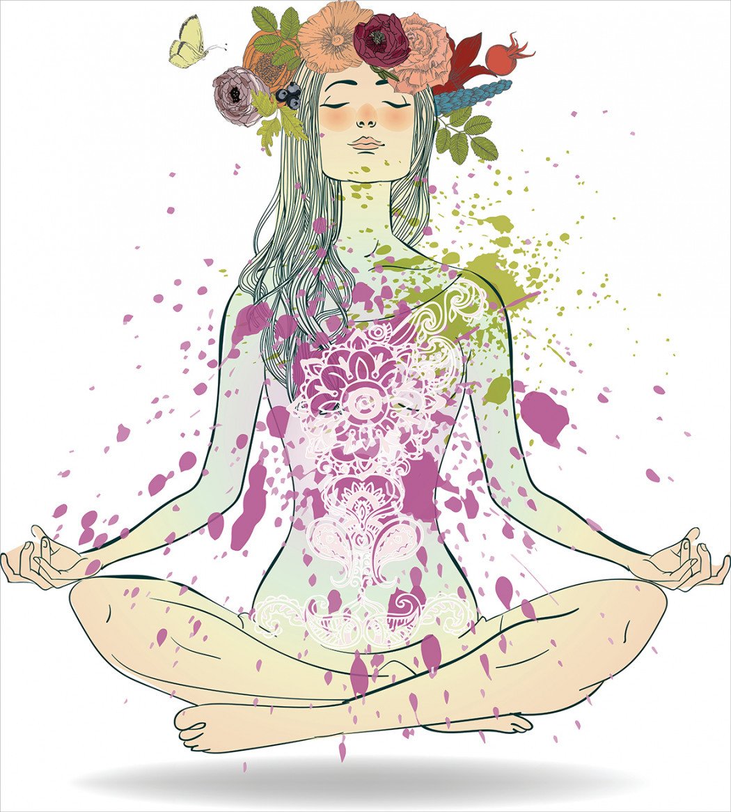 Йога нарисованная