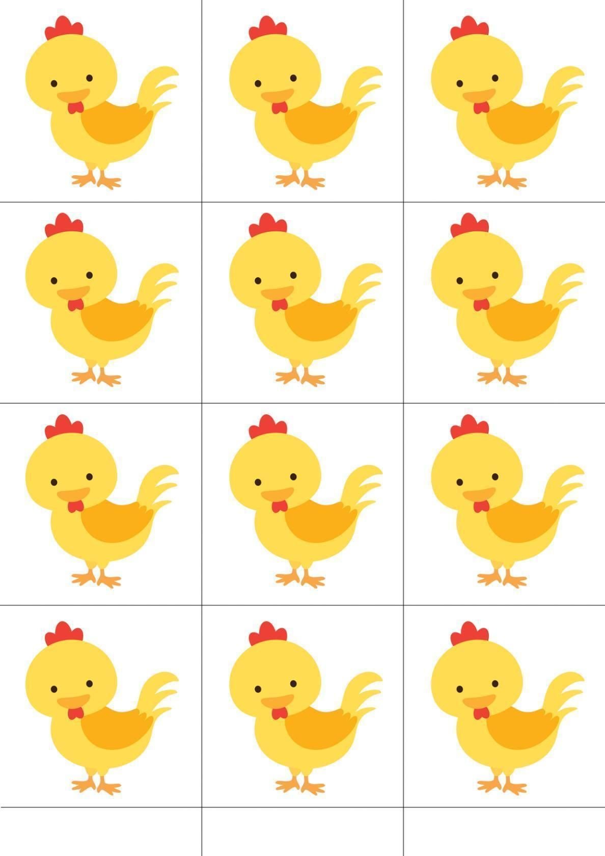 Испуганный цыпленок мультяшка