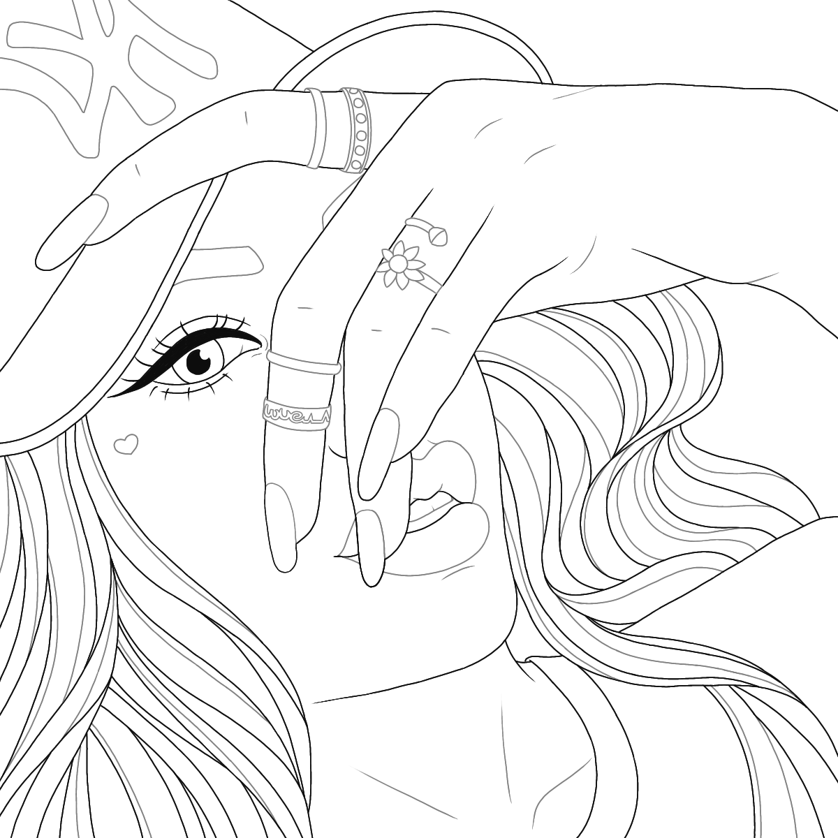 Разукрашки эстетичные для подростков