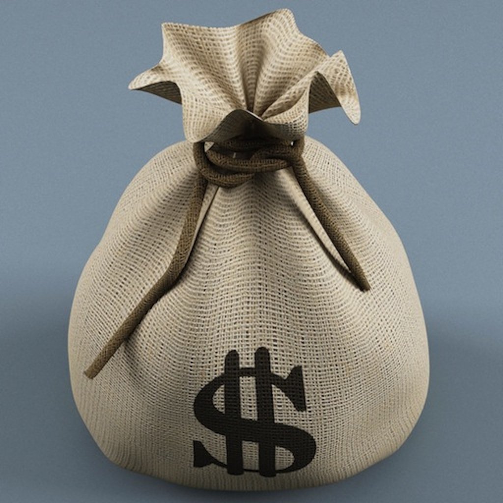 Торт мешок с деньгами