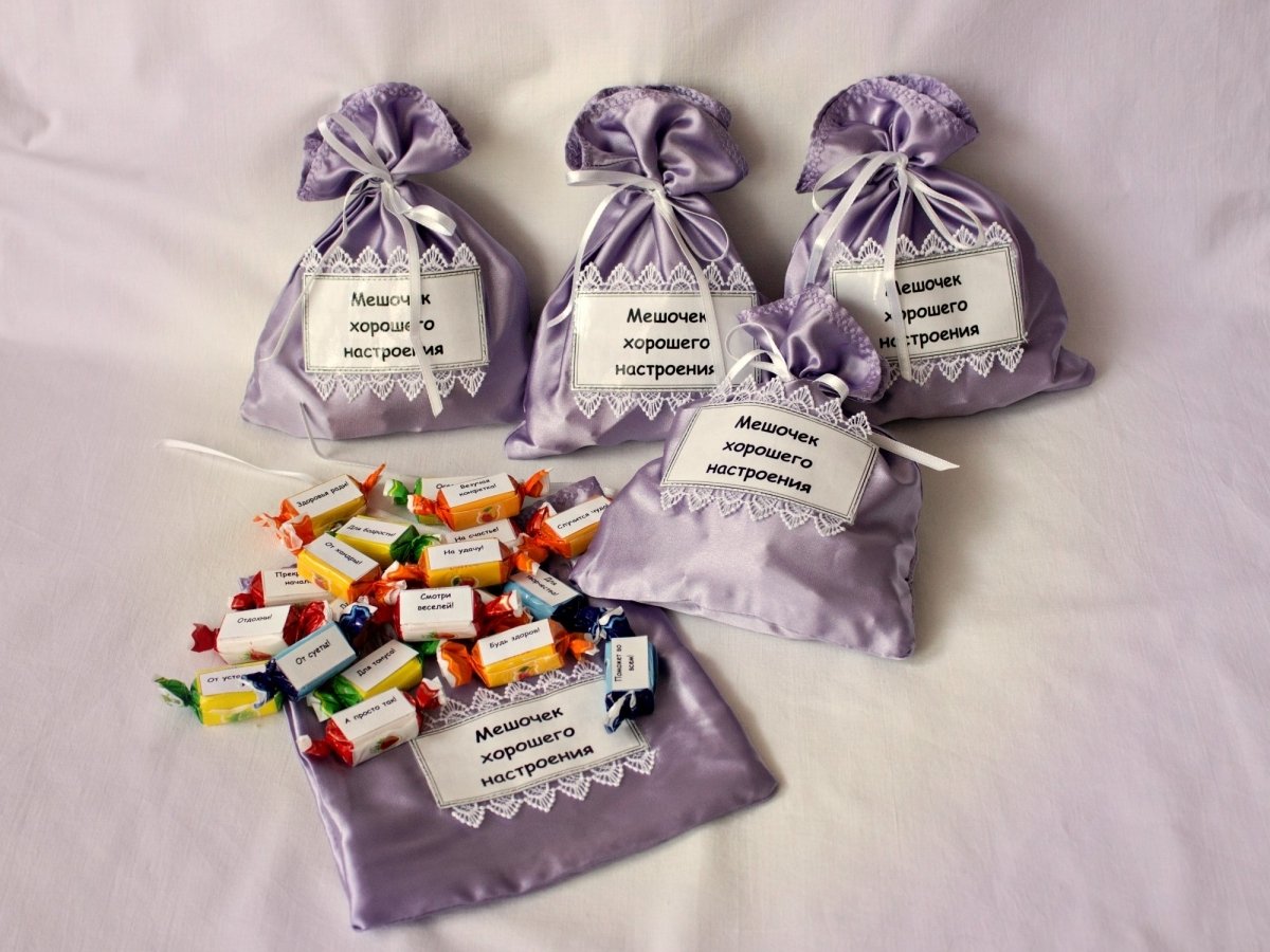 Чай в новогоднем мешочке