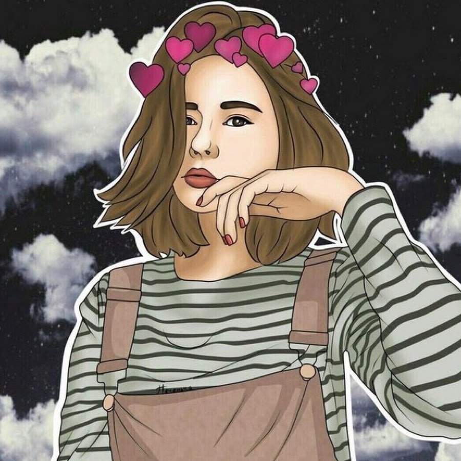 Мультяшные девочки в очках