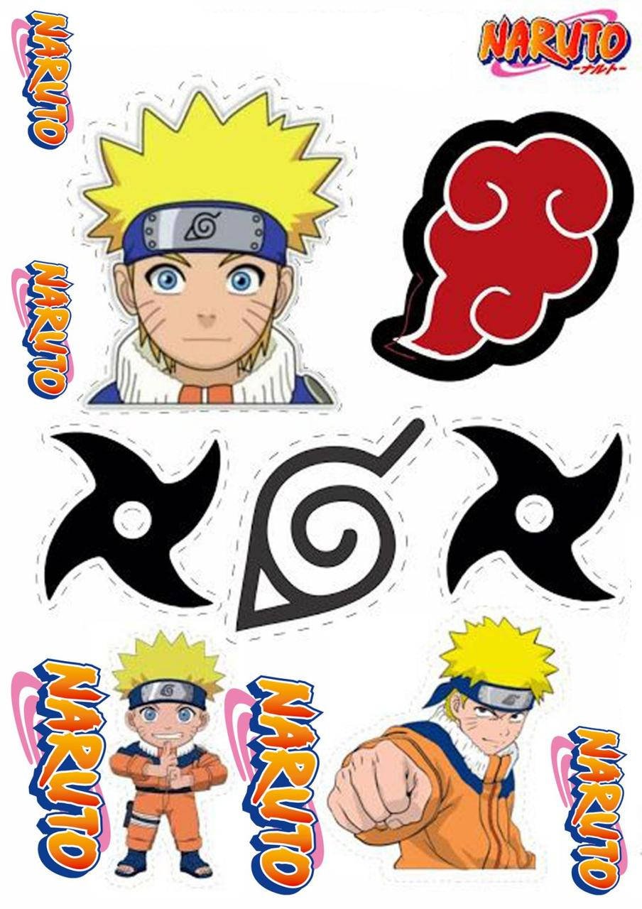 Наруто торт фотопечать