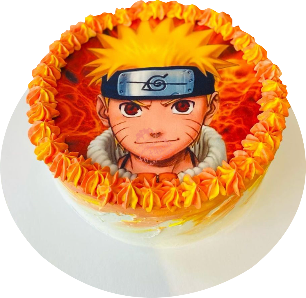 Торт аниме Наруто на день рождения