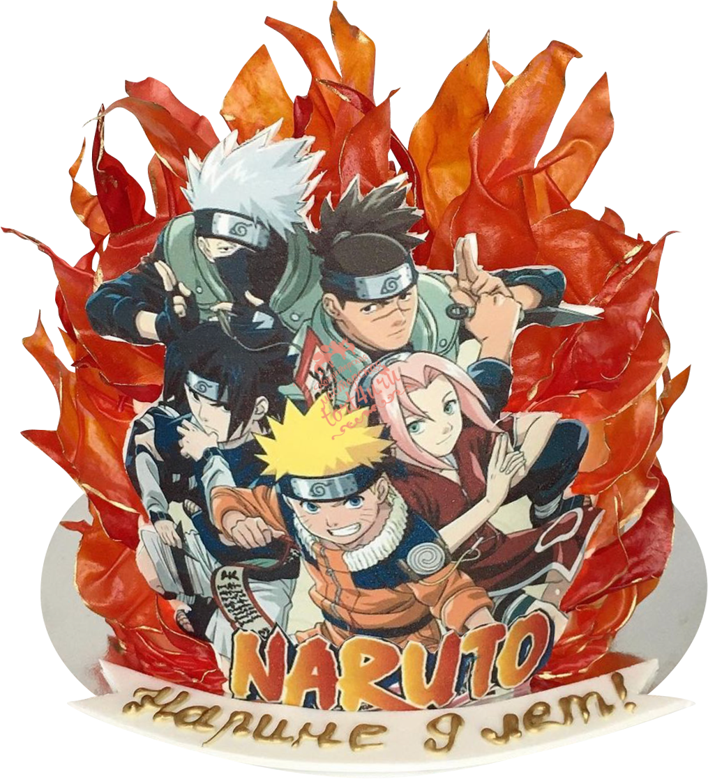Аниме капкейк Наруто