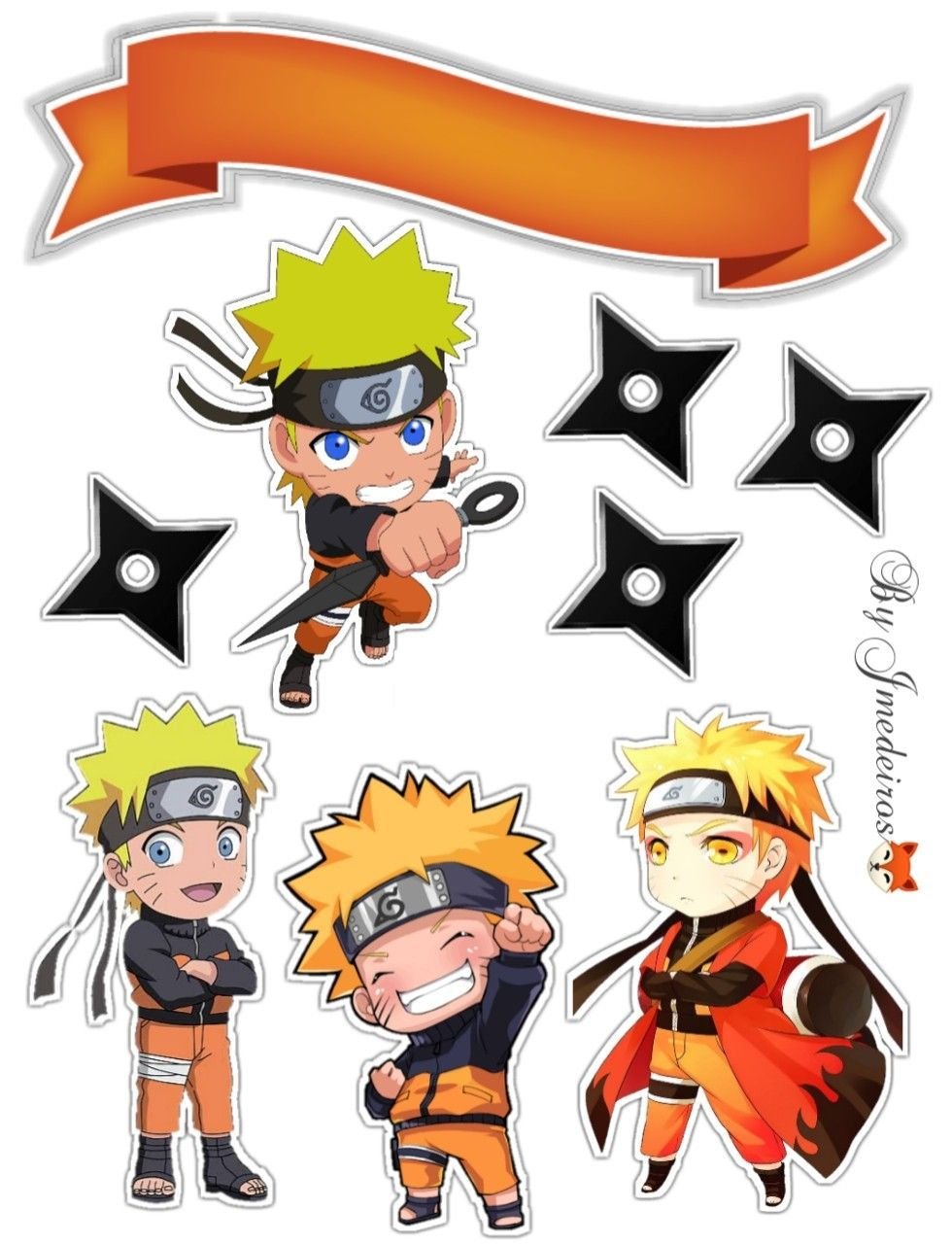 Наруто сахарная печать для торта