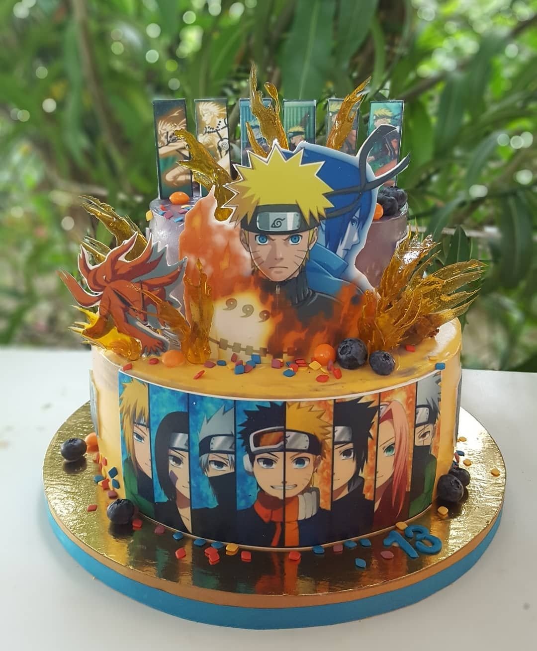 Торты Саске и Наруто 13 лет