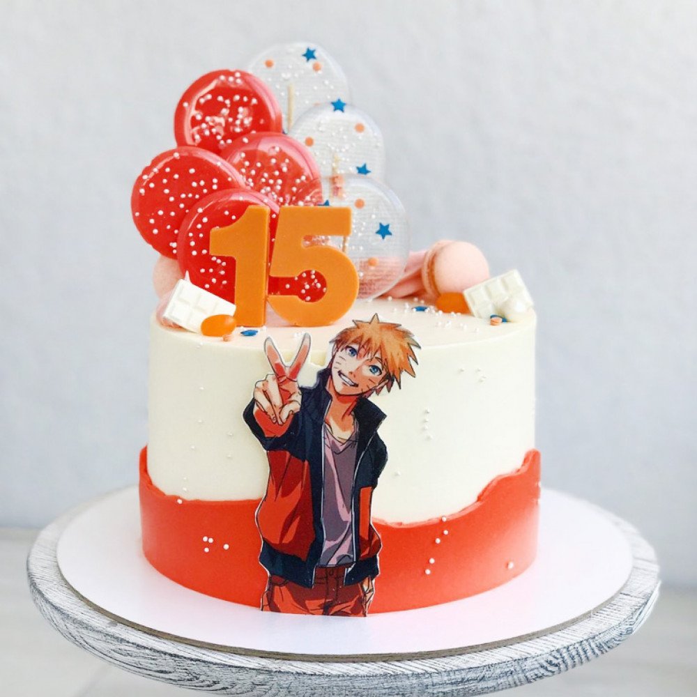 Торт Наруто для мальчика 10 лет