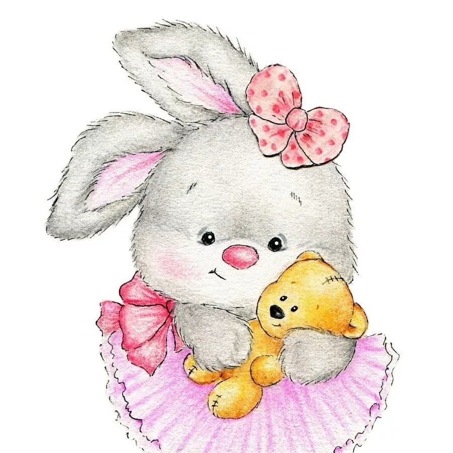 Заяц с морковкой