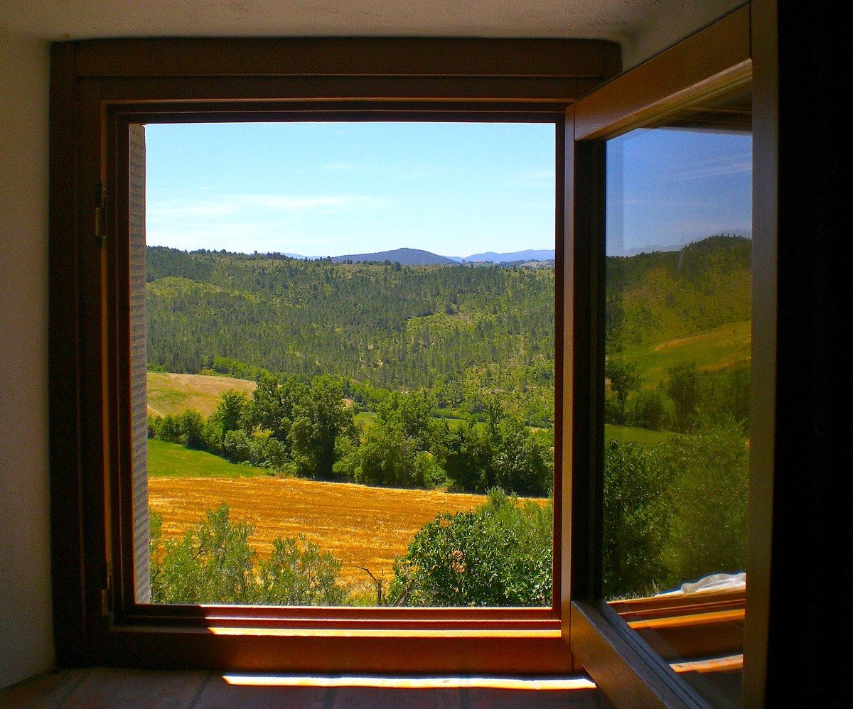 Красивый вид за окном