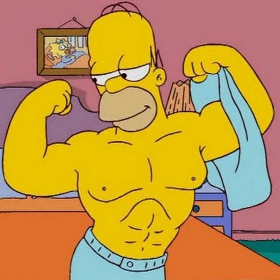 Накаченный барт симпсон