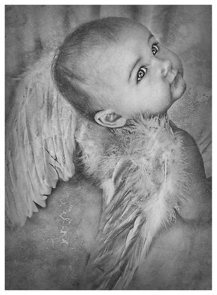 Ангелочки карандашом