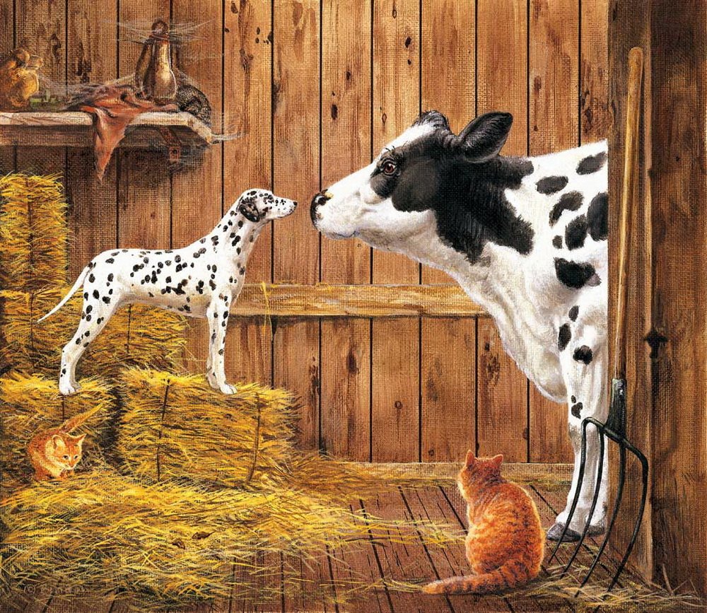 Сюжетная картина домашние животные