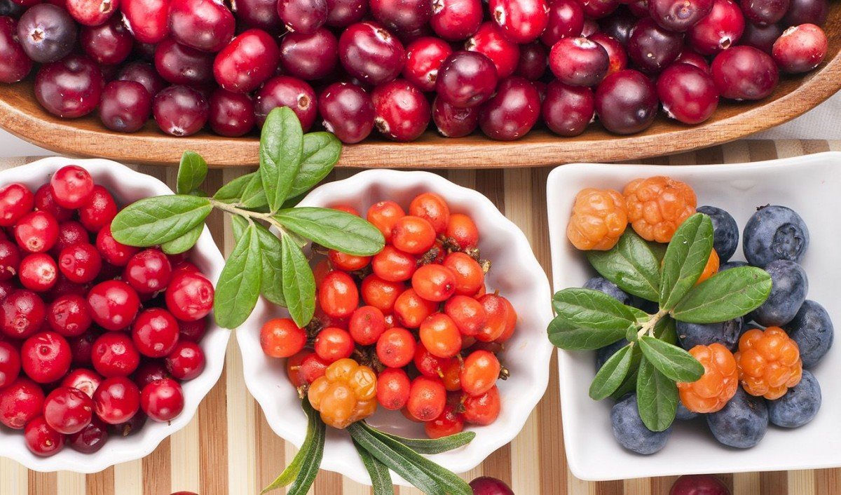 Клюква брусника Морошка