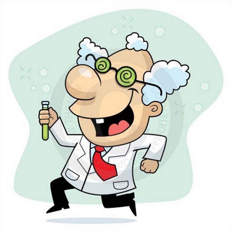 Сумасшедший ученый вектор