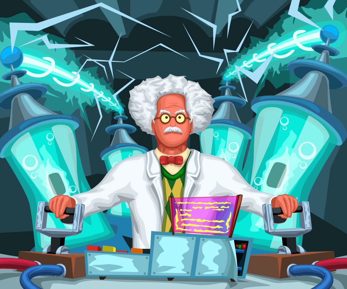 Чокнутый профессор мультфильм