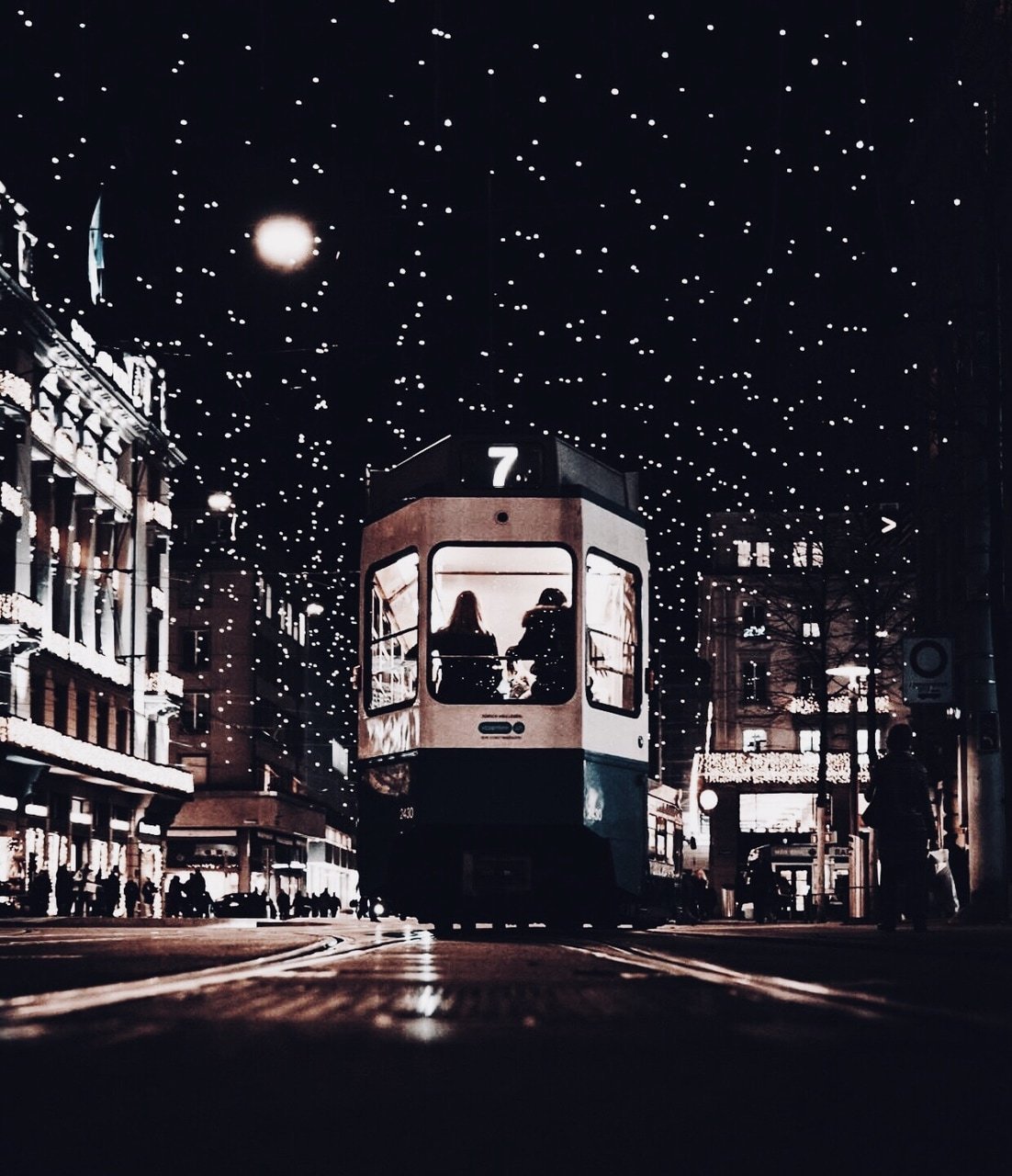 Ночной город для эстетики