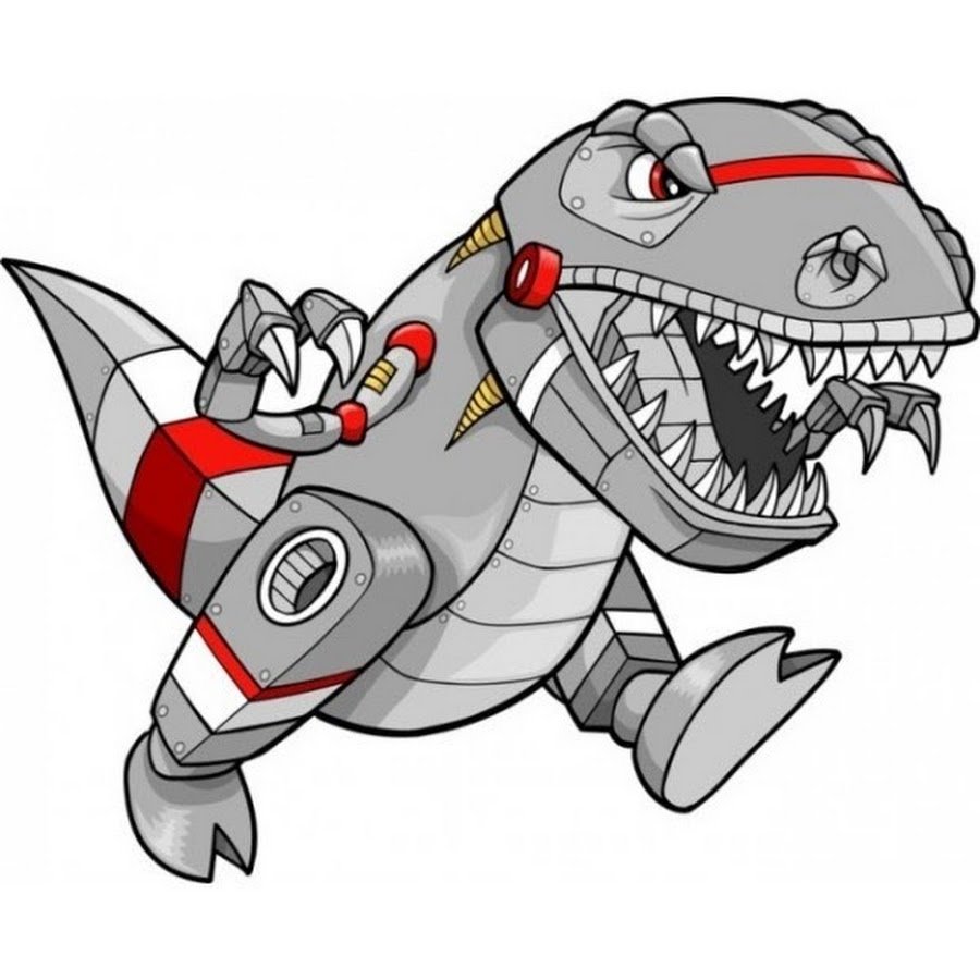 Робот динозавр рисунок