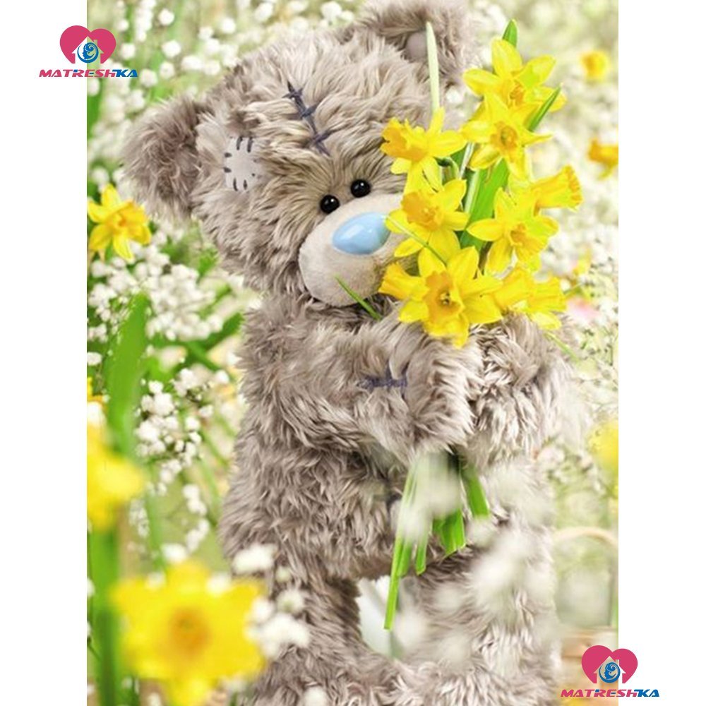 Медвежонок с ромашками