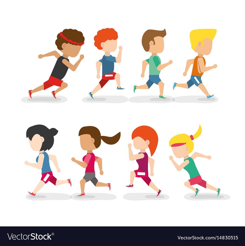 Спортсмен бег