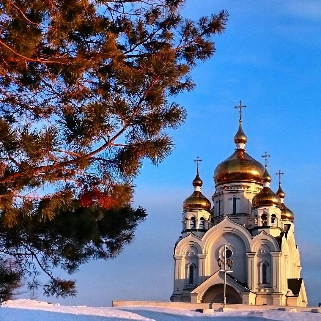 Зимние храмы Хабаровска