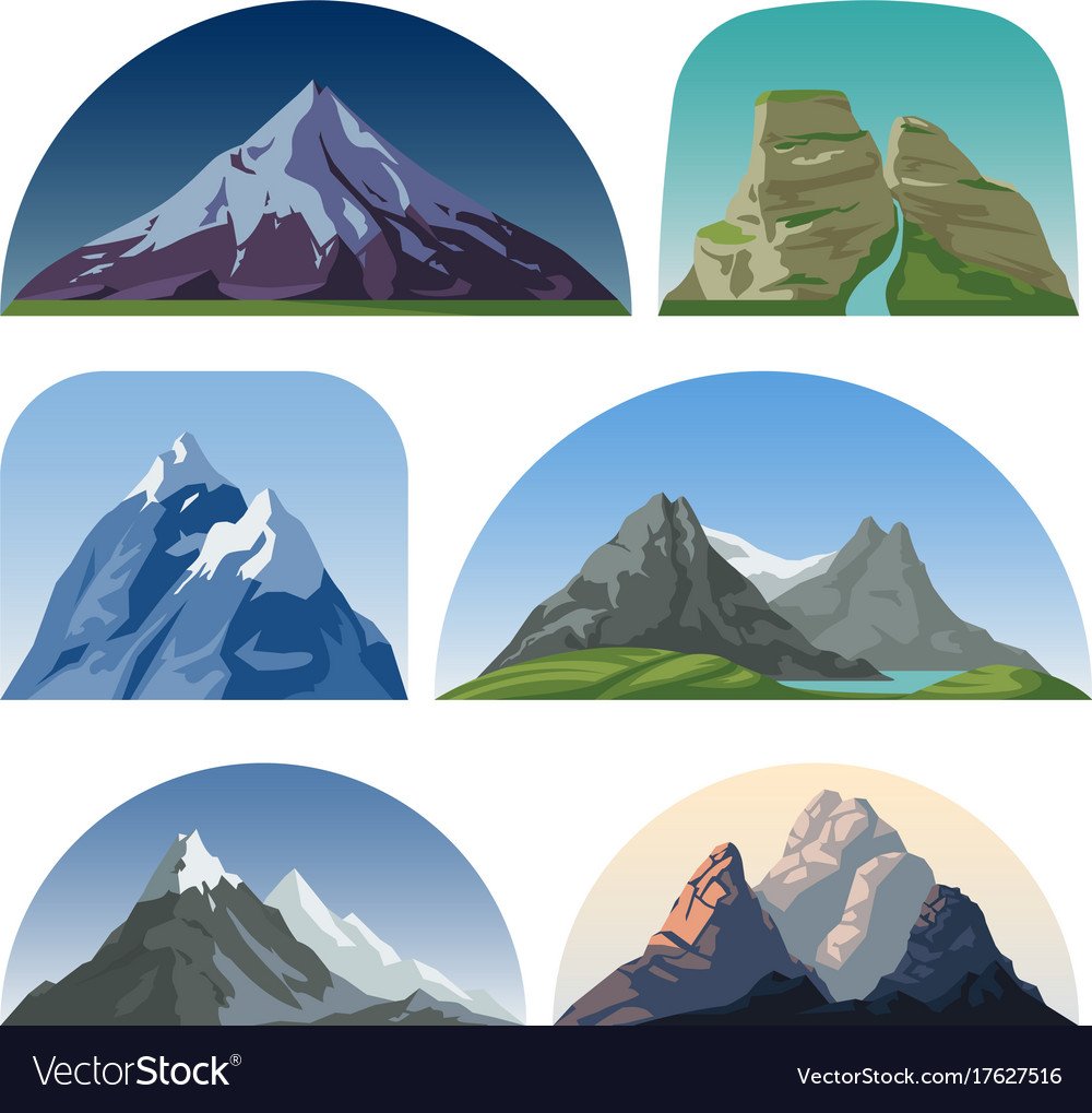 Adobe Illustrator горы