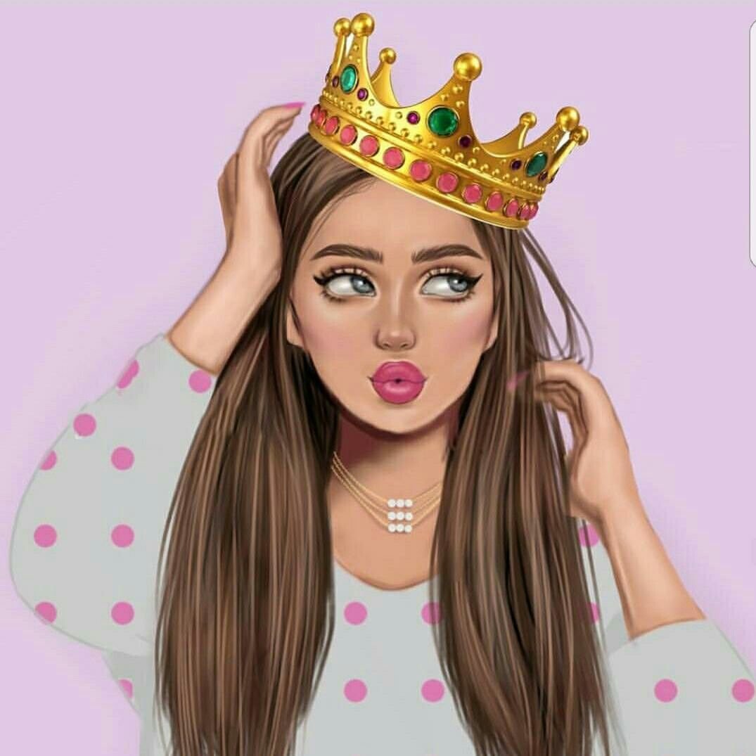 Девушка в короне арт