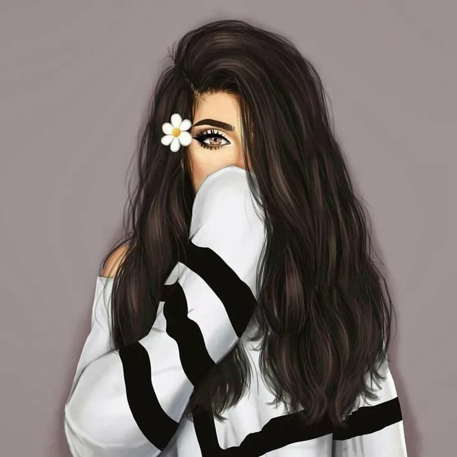 Мультяшные девочки с белыми волосами