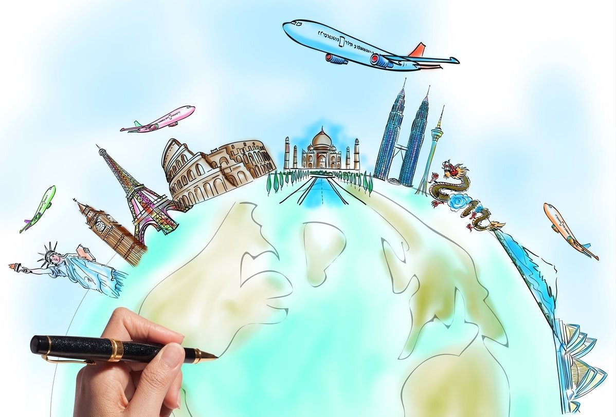 Векторное изображение путешествия