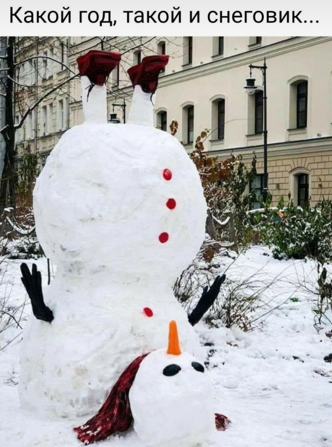 Снеговик в очках