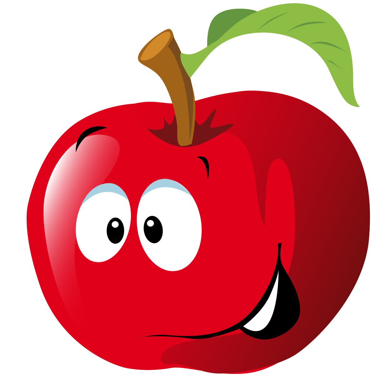 Яблоки мультяшные