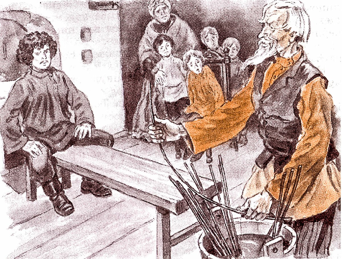 Горький детство иллюстрации к произведению