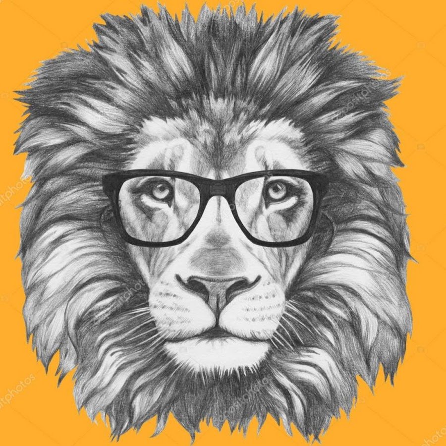 Голова Льва в очках