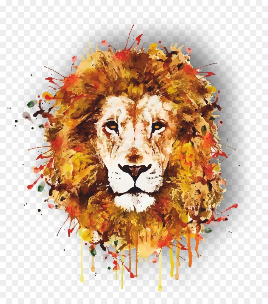 Лев рисунок