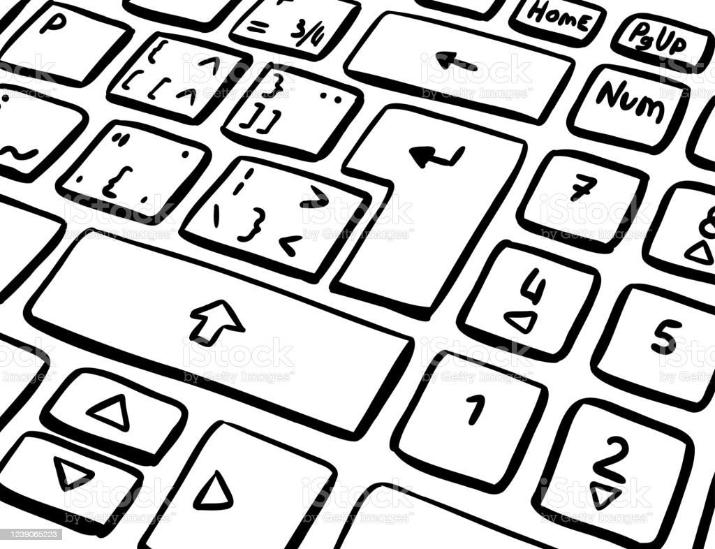 Стандартная раскладка клавиатуры