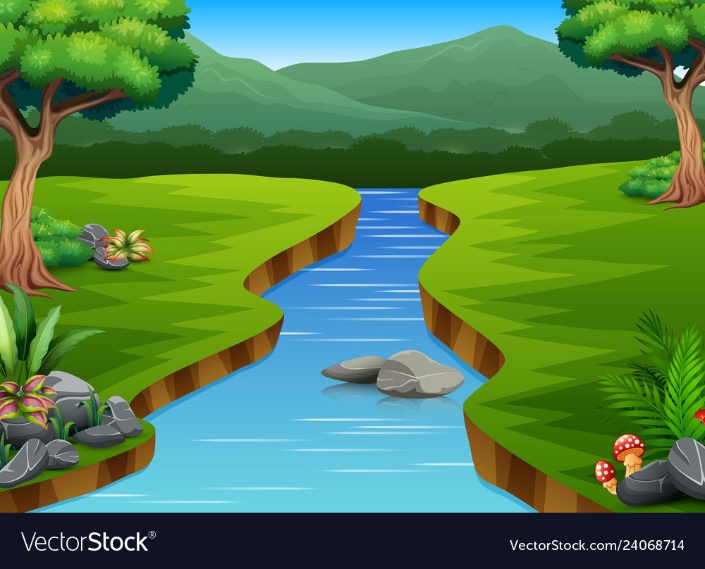 Река мультяшный