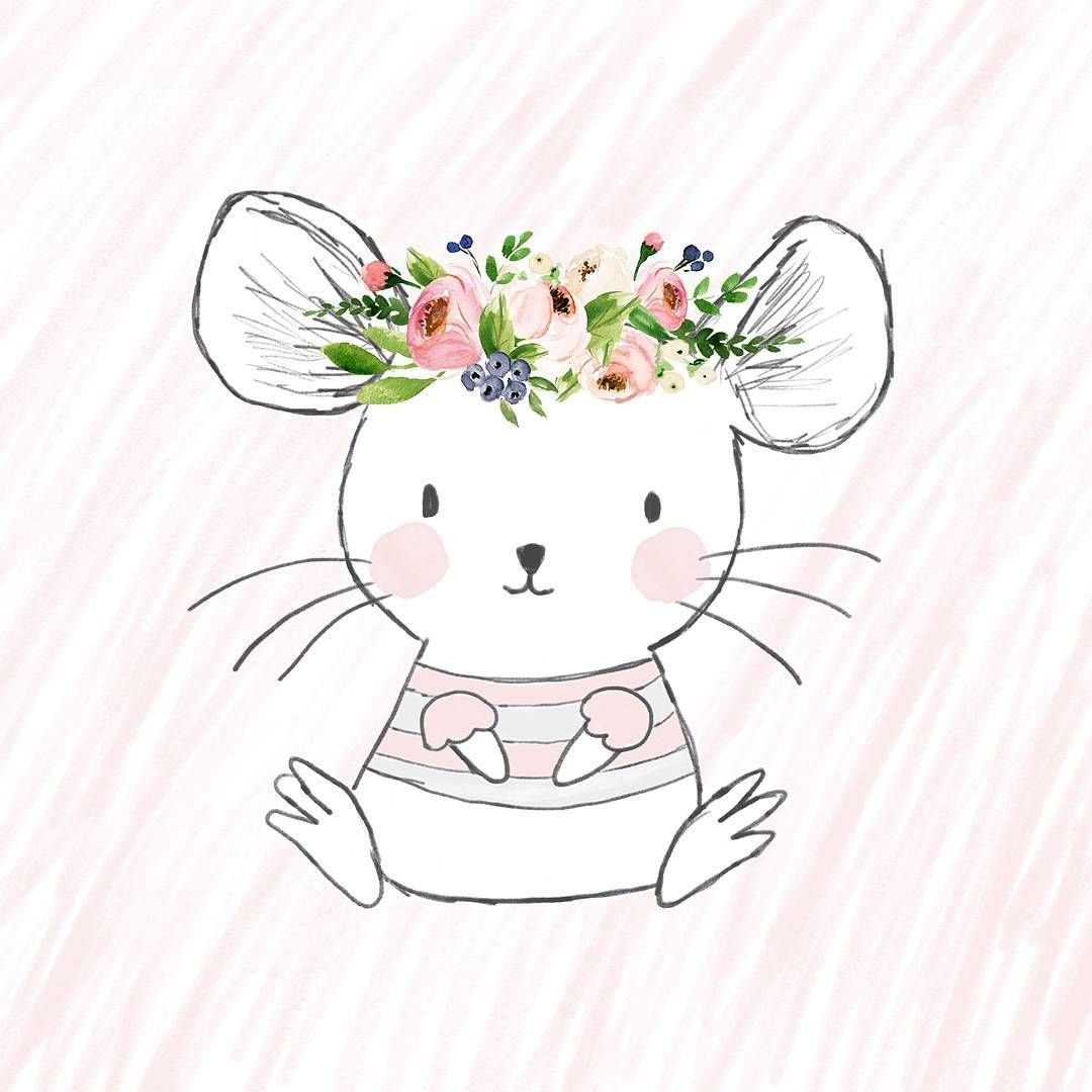 Милые мышки для срисовки