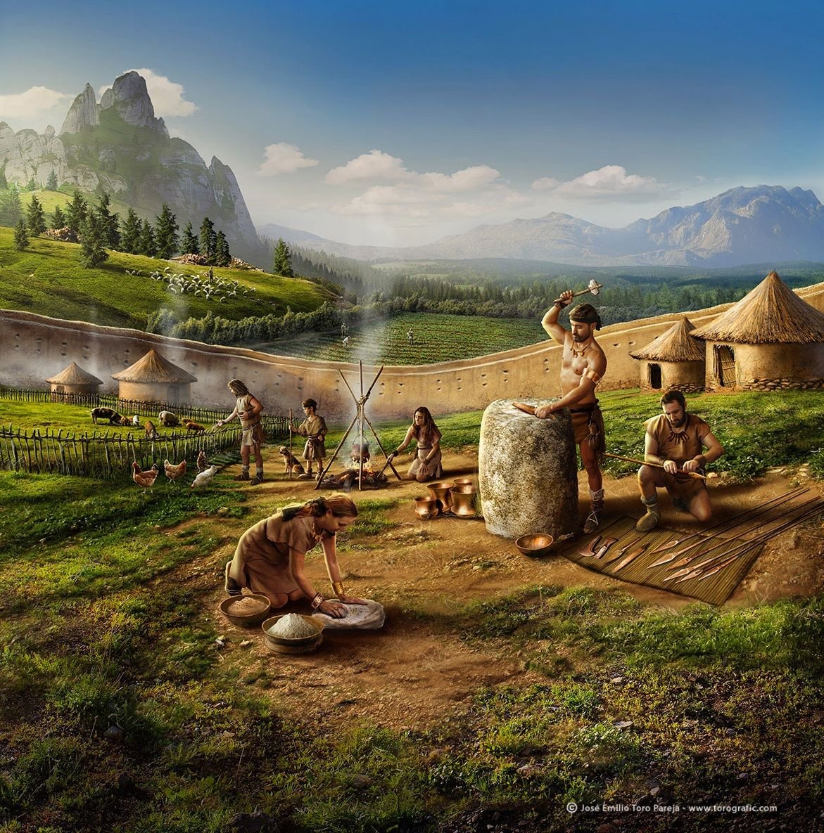 Первобытный пейзаж