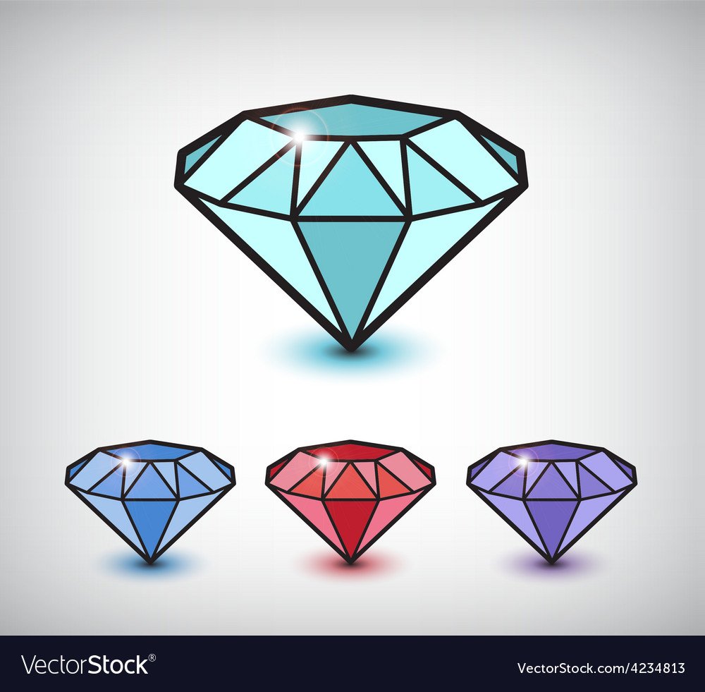 Алмаз на белом фоне