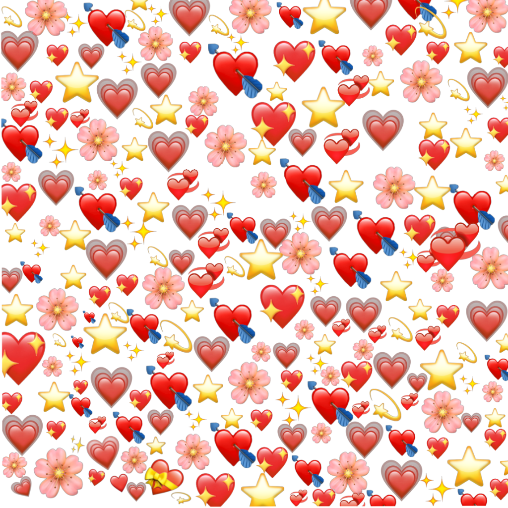 Фон сзади много много сердечек