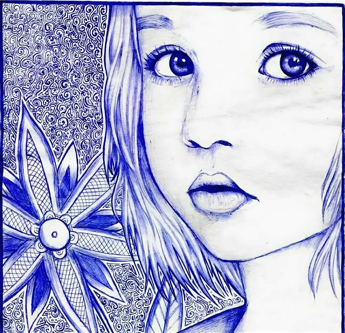 Красивый глаз карандашом